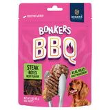 Bonkers BBQ Dog Treats Steak Cuts 85g
