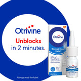 Otrivine Blocked Nose Relief Decongestant Nasal Spray 10ml