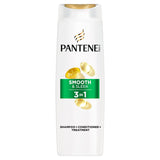 Pantene Pro-V Smooth & Sleek 3 In 1 Shampoo for Dull & Frizzy Hair 400ml