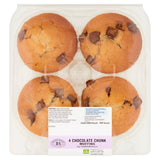 Sainsbury's Chocolate Chip Muffins x4