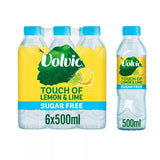 Volvic Touch of Fruit Sugar Free Lemon & Lime Flavoured Water 6x500ml