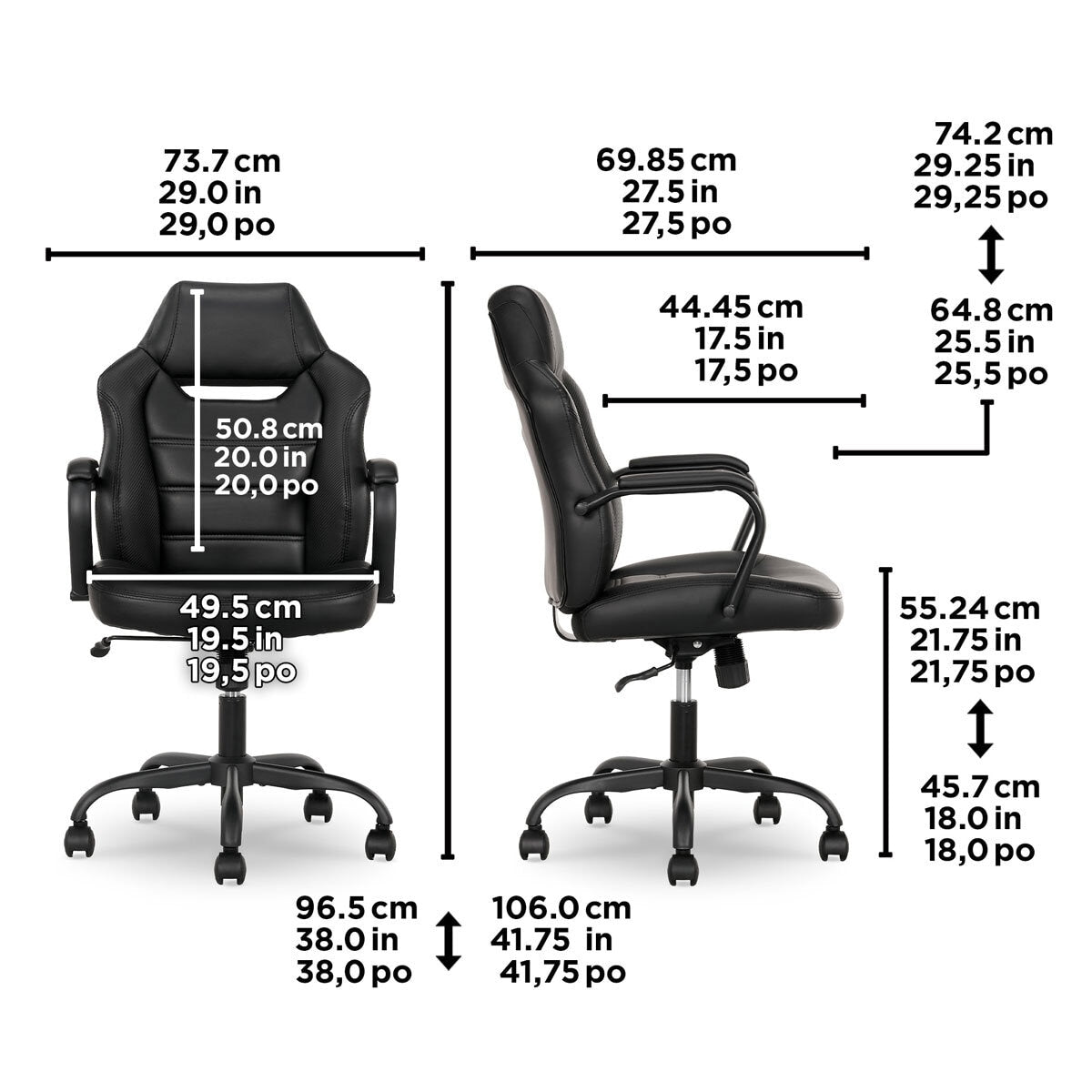 True Innovations Back to School Office Chair GOODS Costco UK