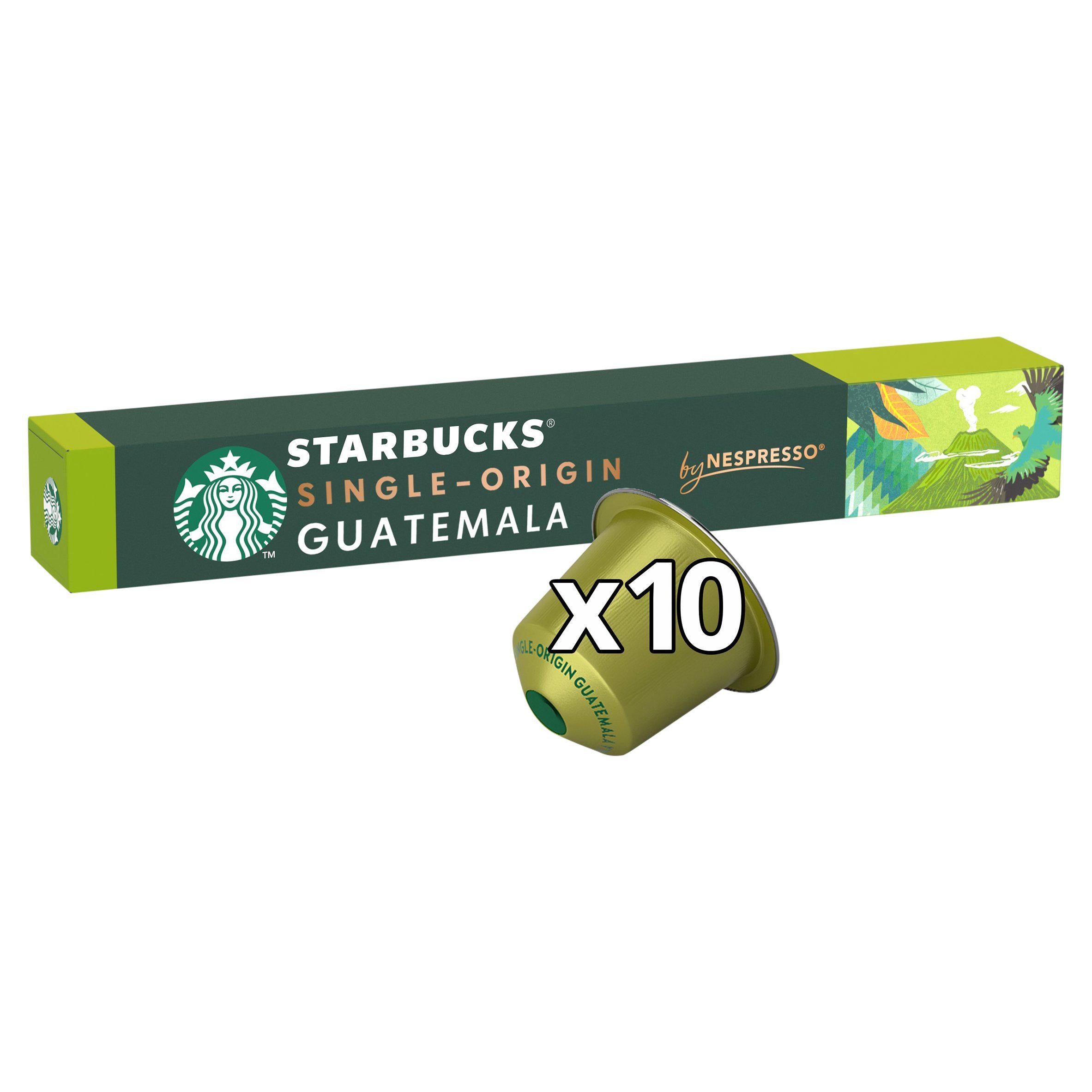 Starbucks by Nespresso Guatemala Coffee Pods x10 GOODS Sainsburys