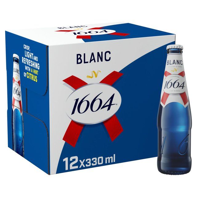 1664 Blanc Premium Lager Beer Bottles   12 x 330ml - McGrocer