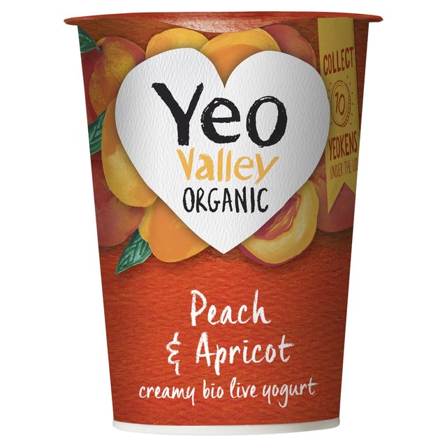 Yeo Valley Organic Peach & Apricot Yoghurt 450g GOODS M&S