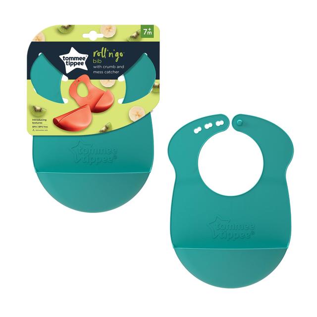 Tommee Tippee Roll n Go Bib 7mths+ 1 EACH Assorted Colours GOODS M&S