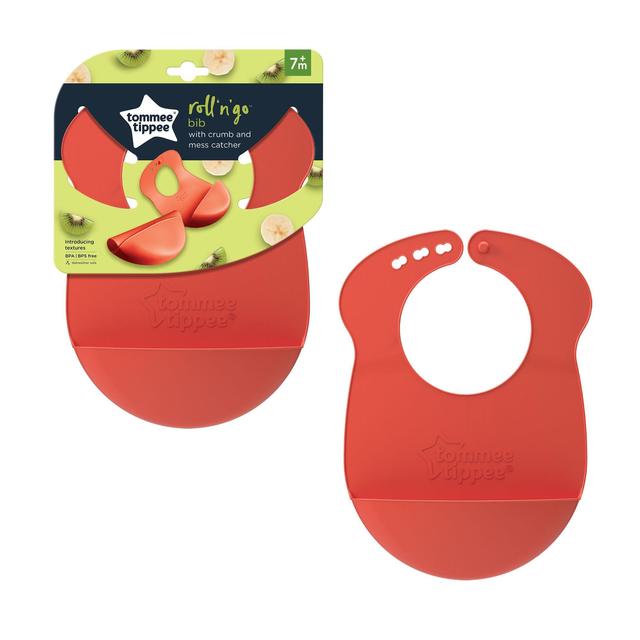 Tommee Tippee Roll n Go Bib 7mths+ 1 EACH Assorted Colours GOODS M&S