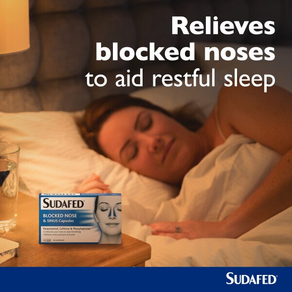 Sudafed Blocked Nose & Sinus Capsules 16Pk GOODS Superdrug