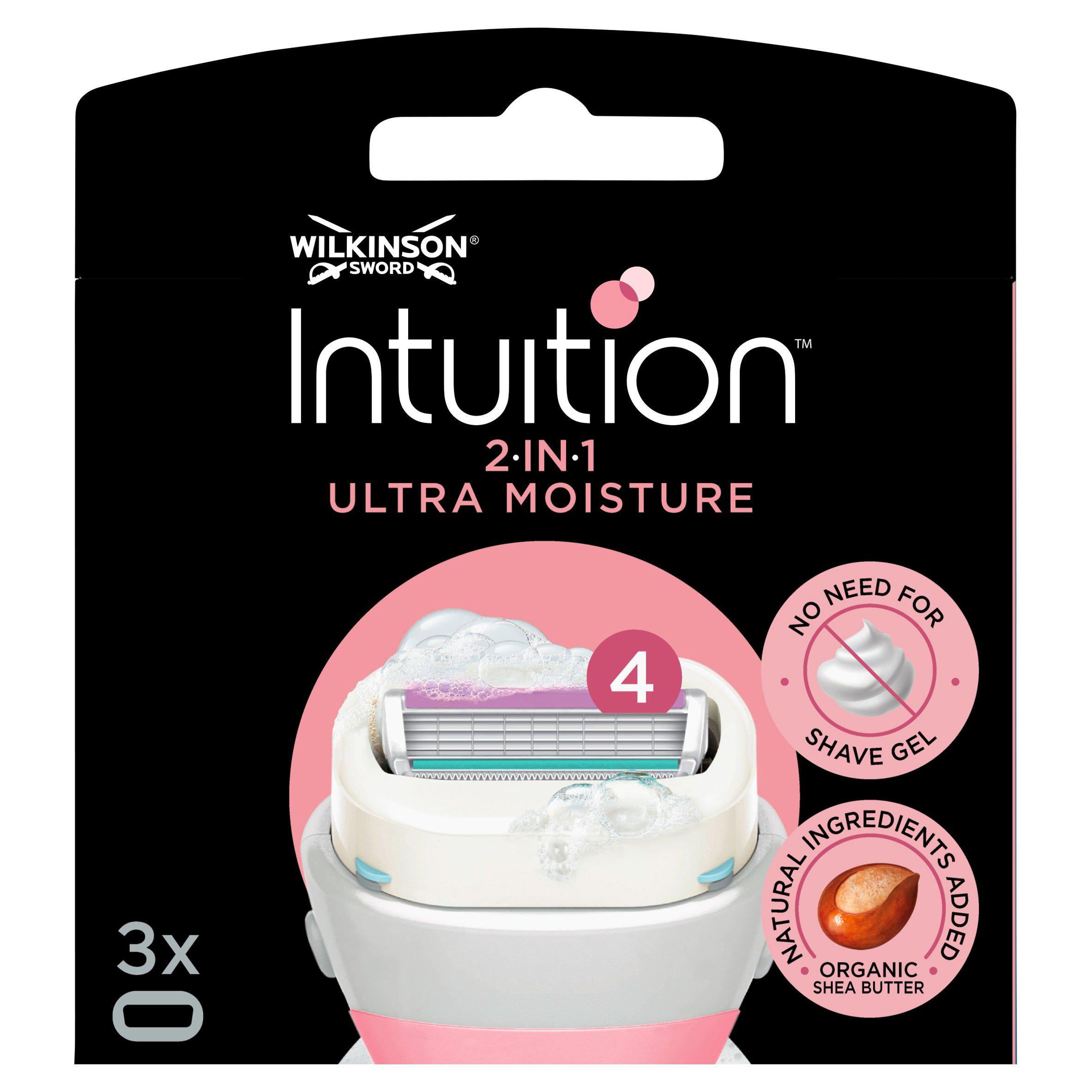 Wilkinson Sword Intuition Moisture Blade x3 women's shaving Sainsburys