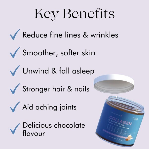 Your Beauty Sleep Collagen Hot Chocolate Powder 160g GOODS Superdrug