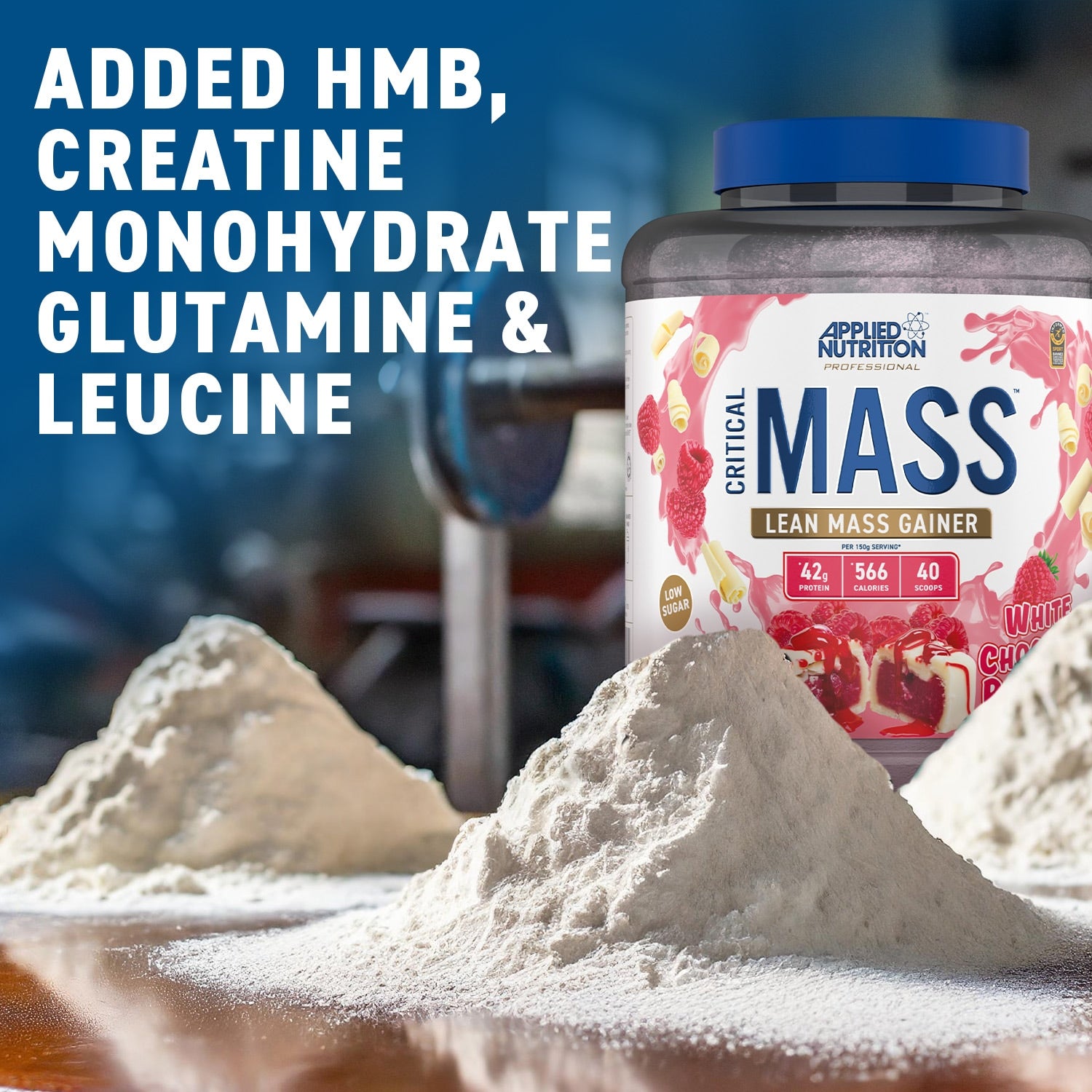 Applied Nutrition Critical Mass Professional Lean Mass Gainer Strawberry 2.4kg (16 Servings) - 999279