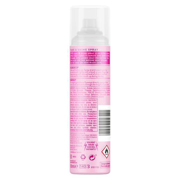 Vo5 Tame & Shine Hair Spray for a glossy finish 100ml GOODS Superdrug