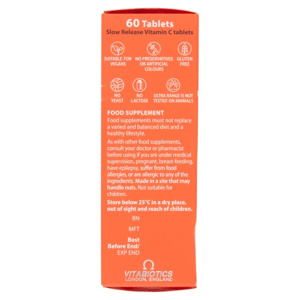Vitabiotics Ultra Vitamin C - 60 Tablets GOODS Superdrug