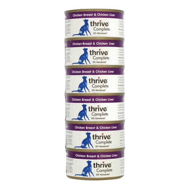 Thrive Complete Cat Food Chicken Breast & Chicken Liver 6 x 75g GOODS M&S