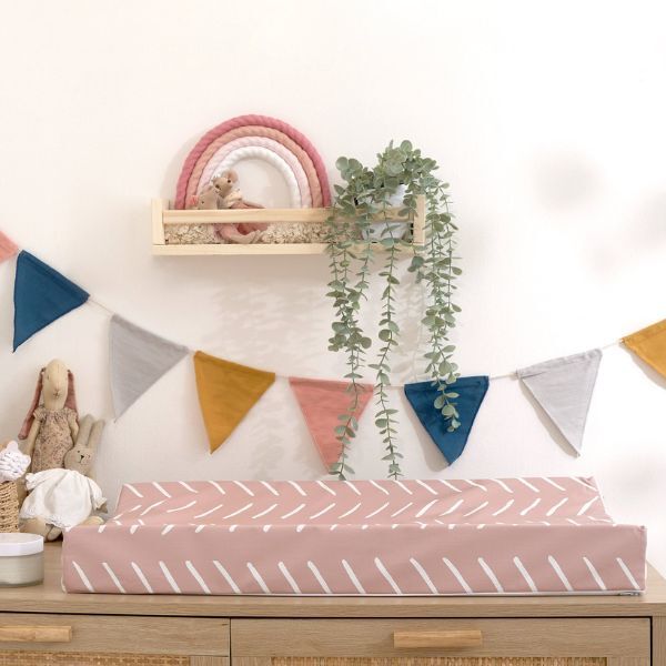 The Tiny Bed Co. Anti-Roll Changing Mat - Castaway (Pink) GOODS Superdrug