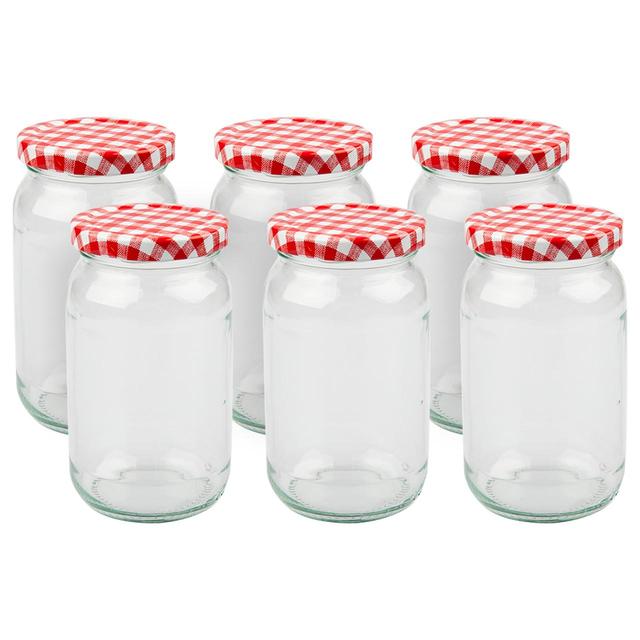 Tala 6 1lb Glass Jam Jars 455ml 6 per pack GOODS M&S