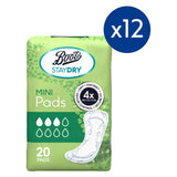 Staydry Mini Liners for Light Incontinence 12 Pack Bundle – 240 Liners GOODS Boots