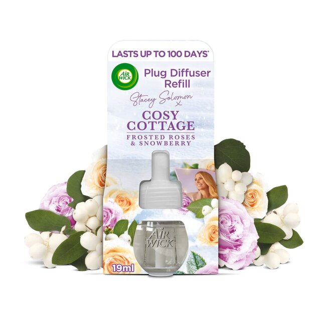 Airwick Electric Single Refill Cosy Cottage Frosted Roses & Snowberry   19ml - McGrocer