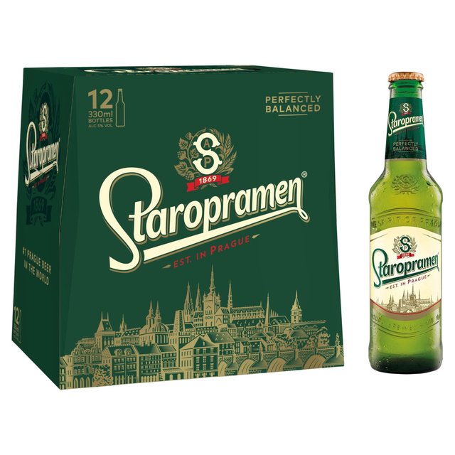 Staropramen Premium Czech Lager 12 x 330ml GOODS M&S