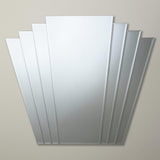 Deco Overmantle Wall Mirror 86 3 X 101Cm Clear