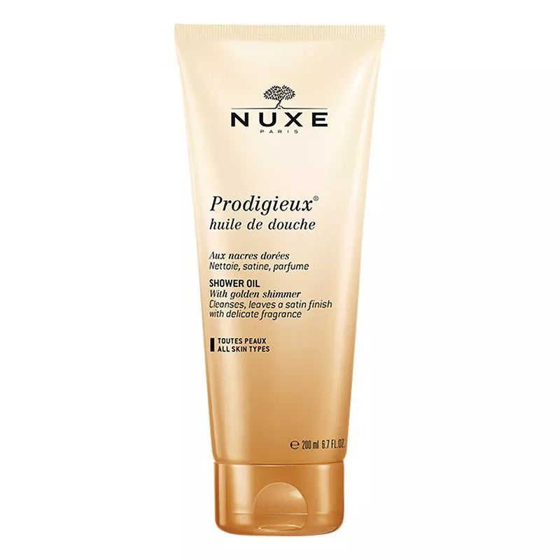 NUXE Prodigieux® Shower Oil with Golden Shimmer, 200ml - McGrocer