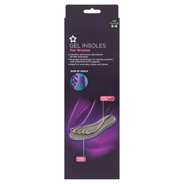 Superdrug Everyday Gel insoles Women GOODS Superdrug