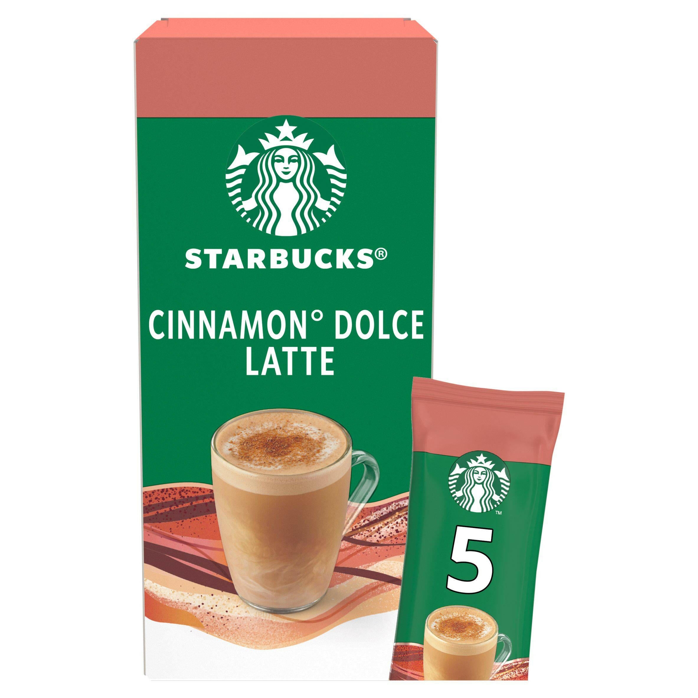 Starbucks Premium Instant Cinnamon Dolce Latte Sachets 5x23.5g GOODS Sainsburys