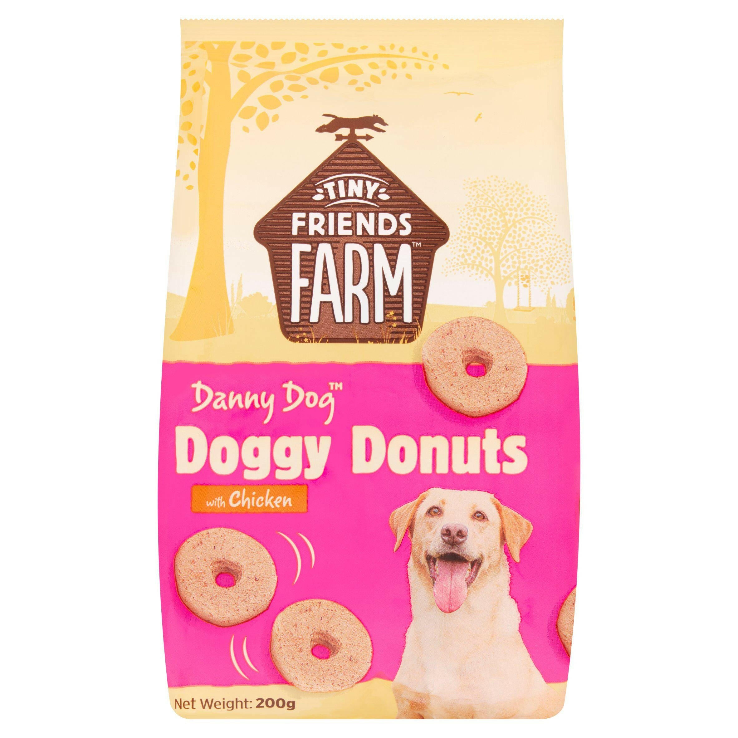 Tiny Friends Farm Danny Dog Doggy Donuts with Chicken 200g GOODS Sainsburys