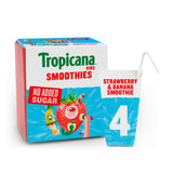Tropicana Kids Strawberry & Banana Smoothie 4x150ml GOODS Sainsburys