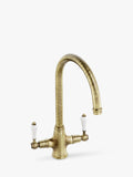 Abode Ludlow 2 Lever Monobloc Kitchen Tap