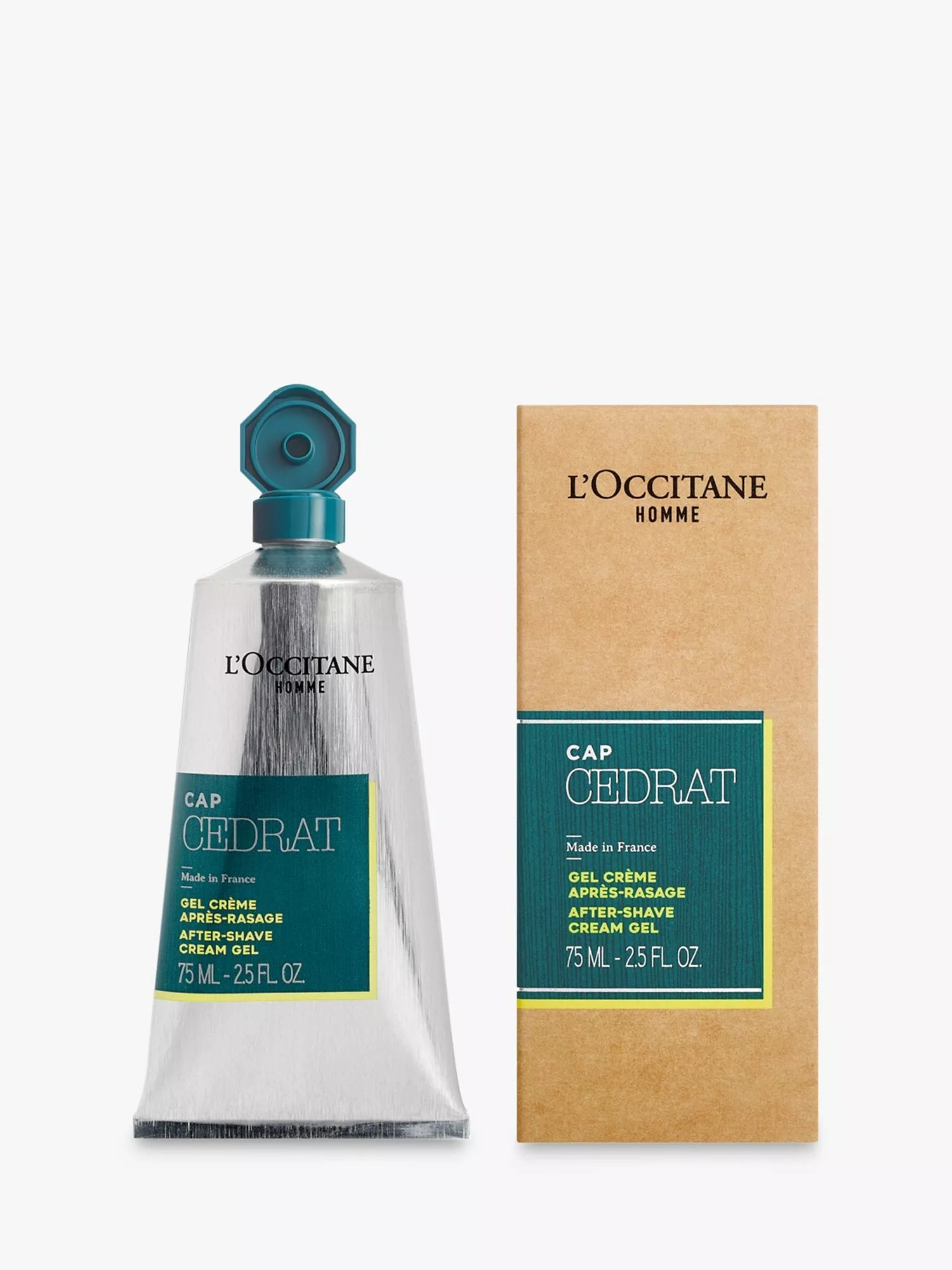 L'OCCITANE Homme Cap Cedrat After Shave Cream Gel, 75ml - McGrocer