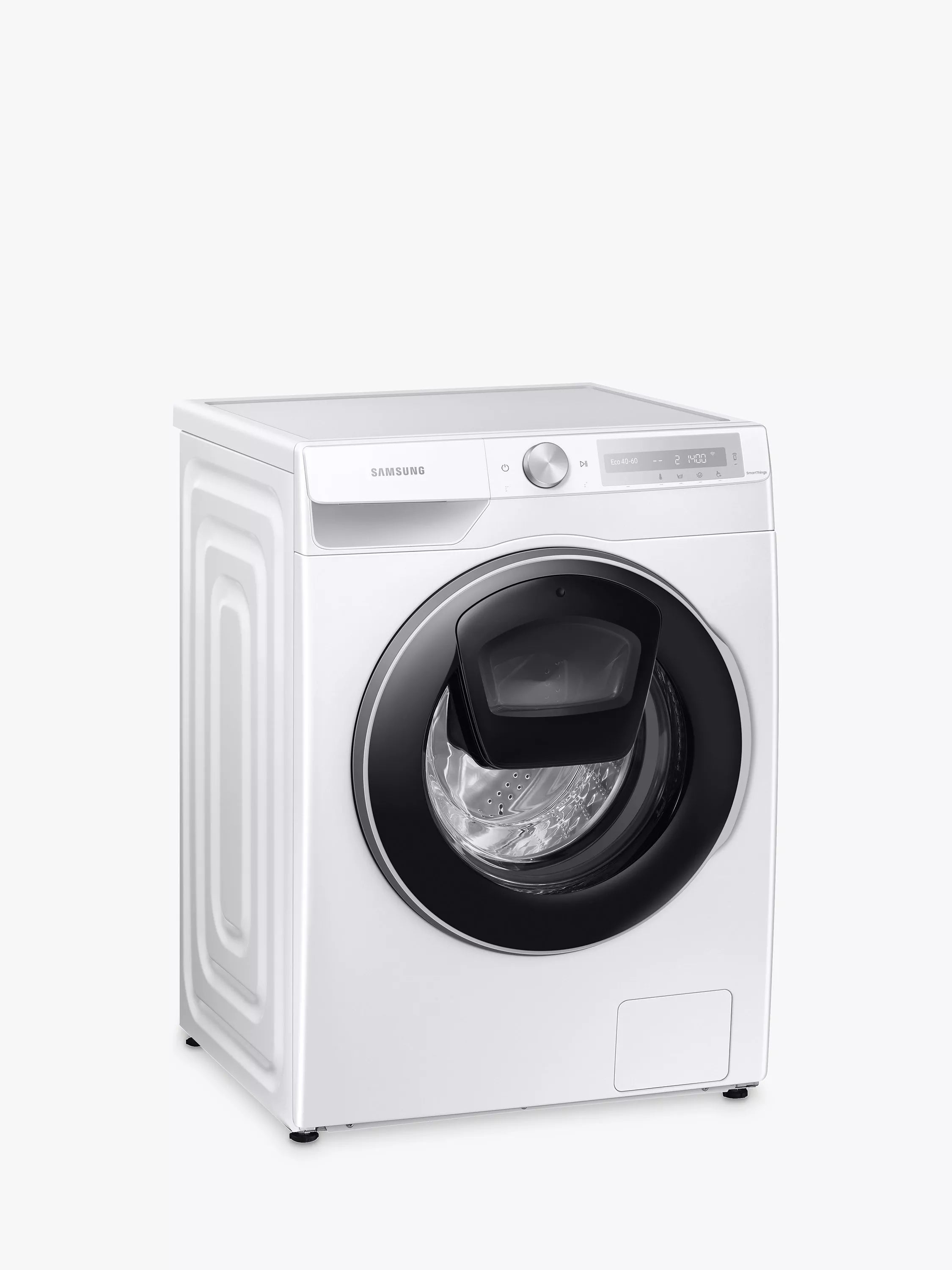 Samsung Series 7 WW90T684DLH Freestanding ecobubble™ AddWash™ Washing Machine, 9kg Load, 1400rpm Spin, White - McGrocer