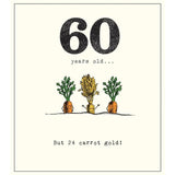 24 Carrot Gold 60th Birthday Card - McGrocer