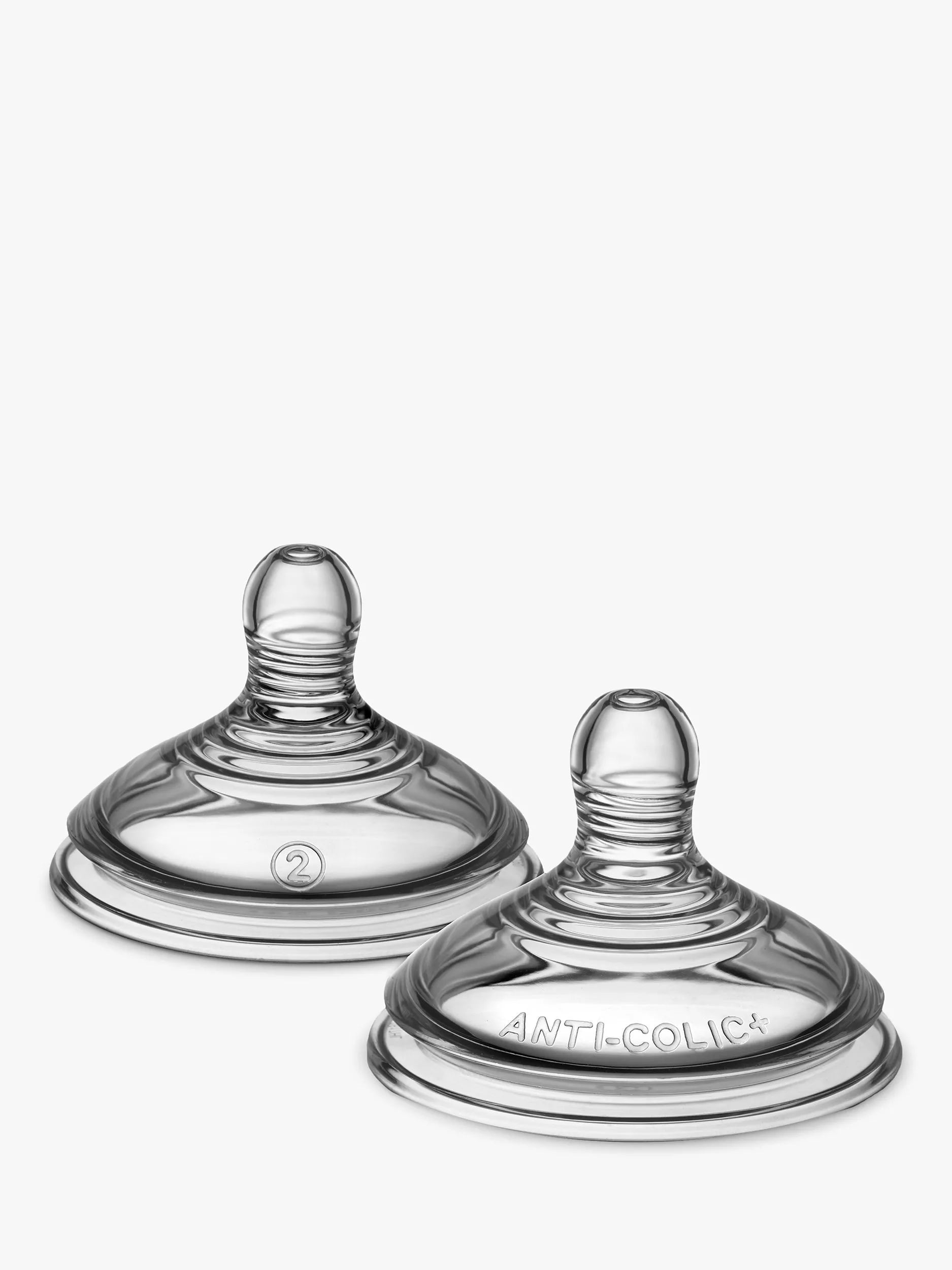 Tommee Tippee Advanced Anti-Colic Medium Flow Baby Bottle Breast Like Teats, Pack of 2 - McGrocer