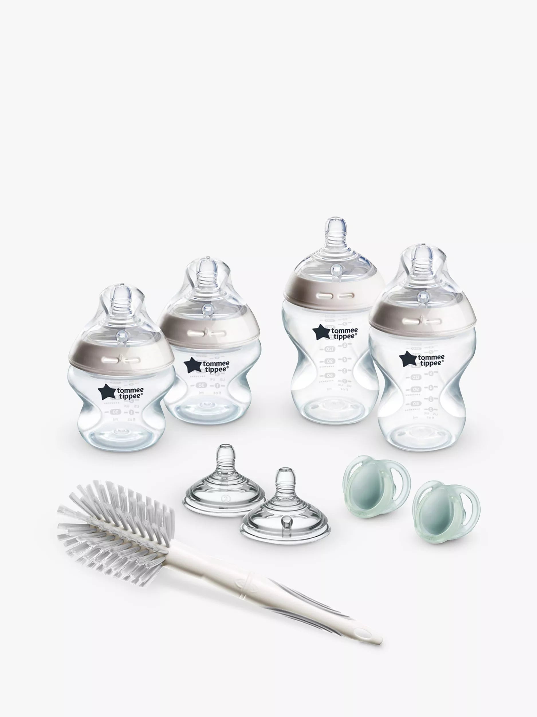 Tommee Tippee Natural Start Baby Bottle Newborn Starter Kit, Muted - McGrocer