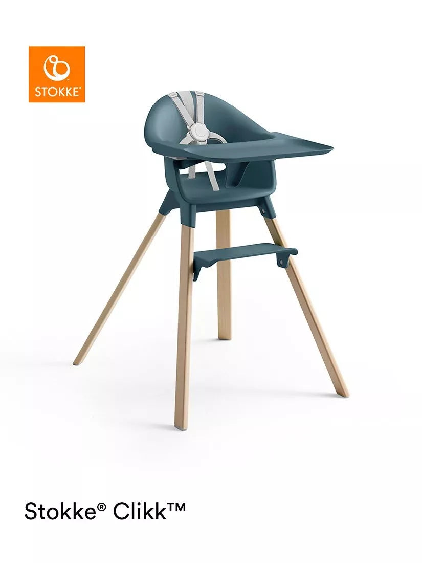 Stokke Clikk Highchair, Fjord Blue - McGrocer