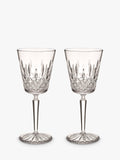 Waterford Crystal Lismore Cut Glass Medium Wine Glass Set Of 2 390Ml Clear