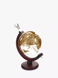 Mixology World Globe Decanter with Wood Cradle, 750ml, Natural/Clear - McGrocer