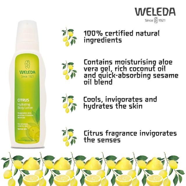 Weleda Citrus Refreshing Body Lotion Vegan 200ml GOODS M&S