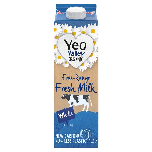 Yeo Valley Organic Fresh Whole Milk   1L GOODS M&S