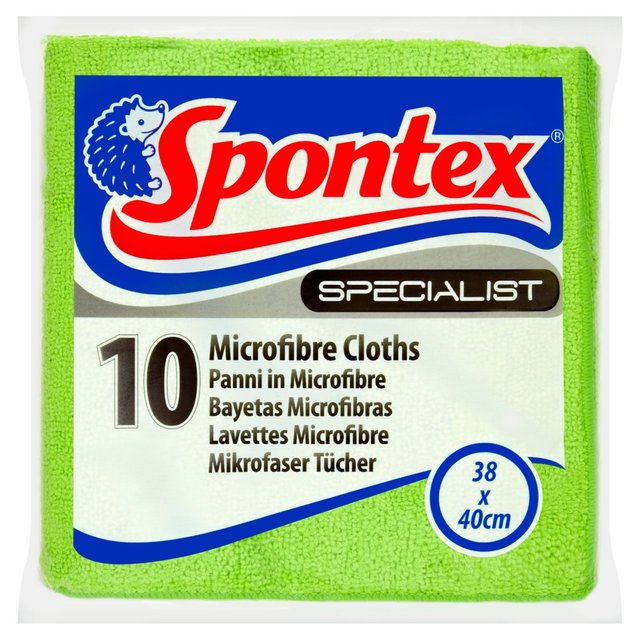 Spontex Specialist Microfibre Cloths 10 per pack GOODS M&S