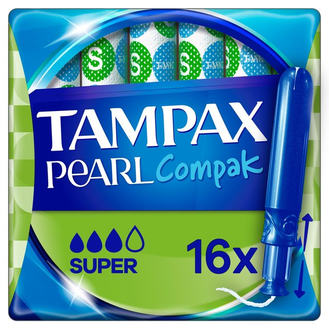 Tampax Pearl Compak Super Tampons 16 per pack GOODS M&S