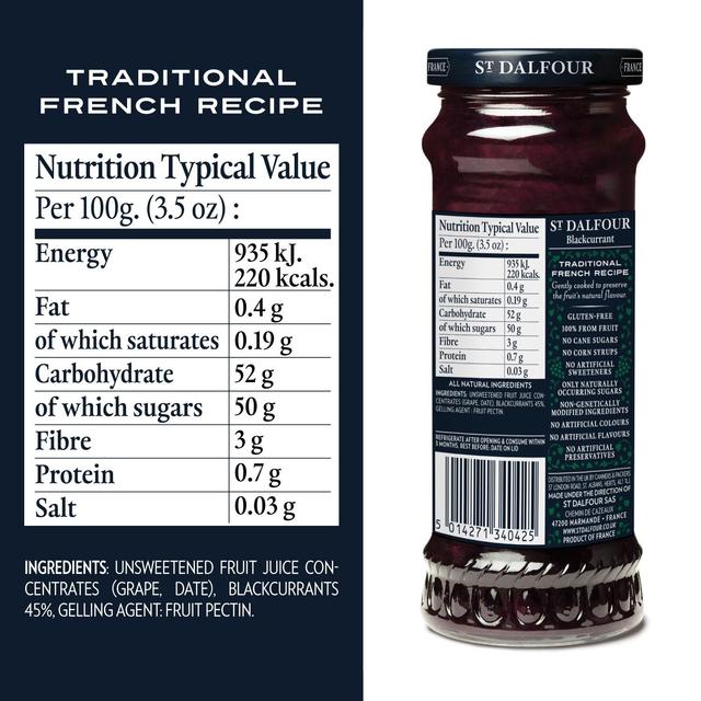 St Dalfour Blackcurrant Jam   284g GOODS M&S