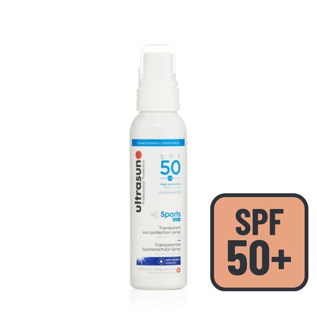 Ultrasun SPF 50 Sports Spray Sunscreen   150ml GOODS M&S