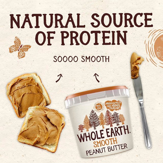 Whole Earth Smooth Peanut Butter 1kg GOODS M&S