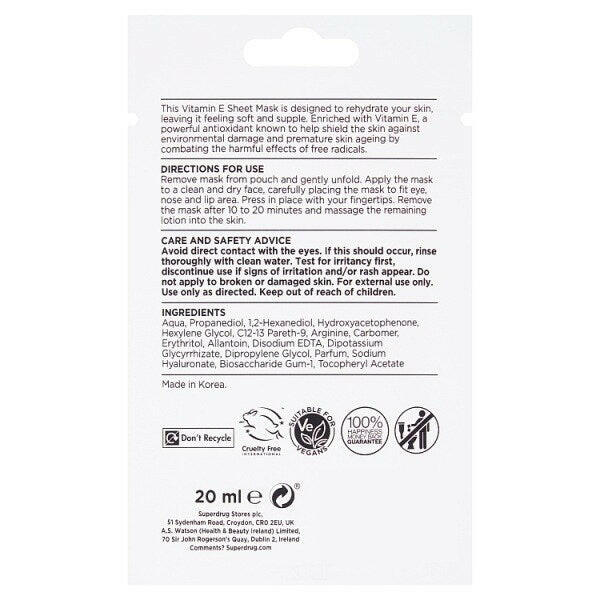 Vitamin E Sheet Mask GOODS Superdrug