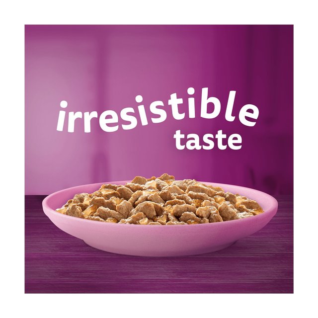 Whiskas 2-12mnths Kitten Wet Cat Pouches Poultry Feasts in Jelly 12 x 85g GOODS M&S