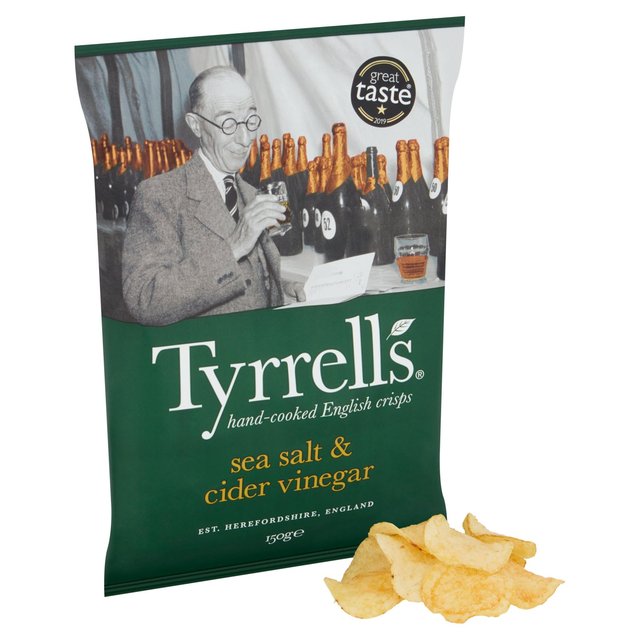 Tyrrells Sea Salt & Cider Vinegar Sharing Crisps 150g GOODS M&S
