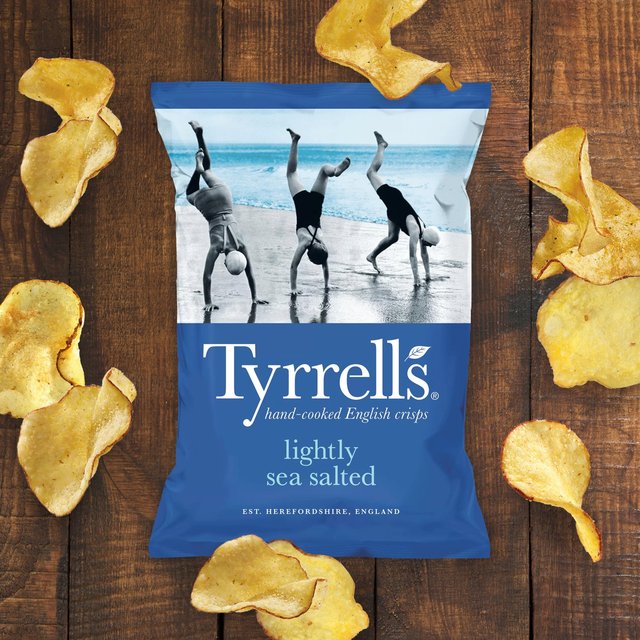 Tyrrells Lightly Sea Salted Sharing Crisps 150g GOODS M&S