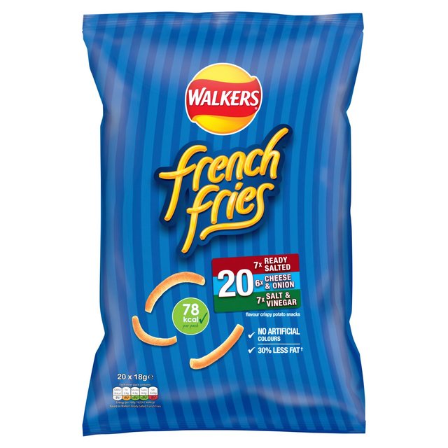 Walkers French Fries Variety Multipack Snacks   20 per pack GOODS M&S